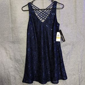 Blue Sequin Dress